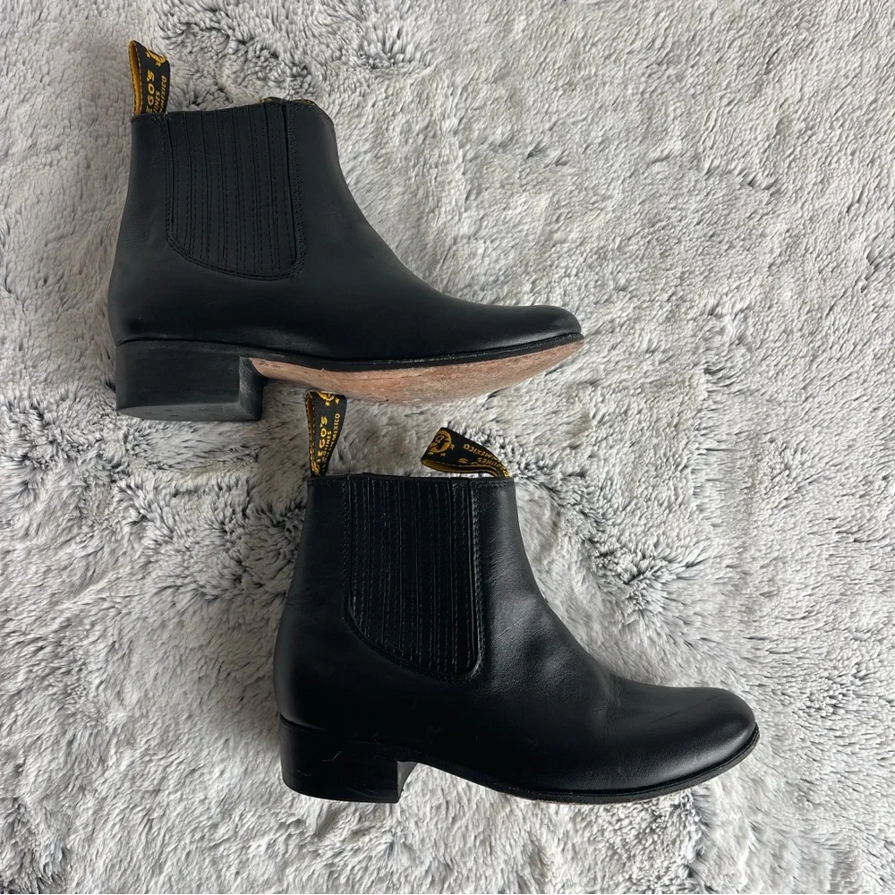 Kids Traditional Mexican Botines Charros Yellow Pull Tabs Size 13